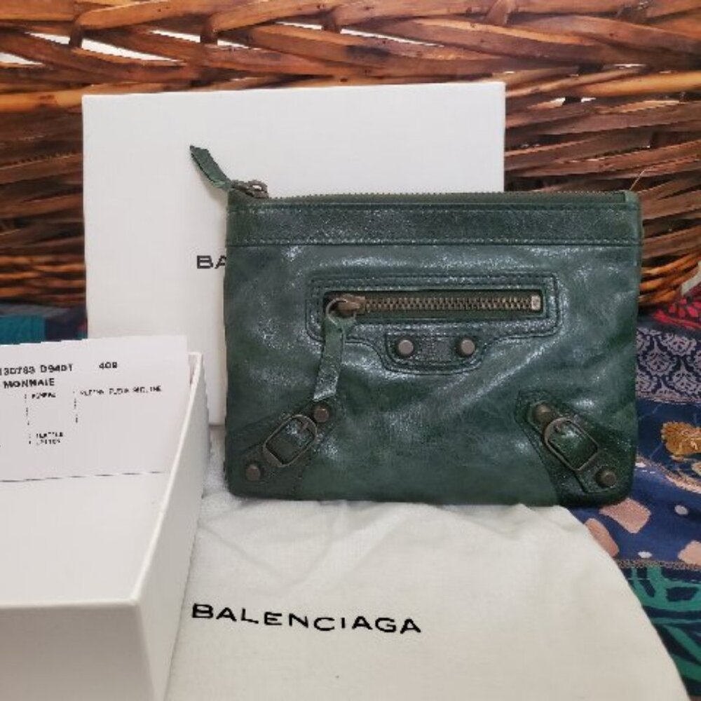 Balenciaga Small Green Agneau Porte-Monnaie - 2008